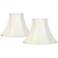 Imperial Collection Creme Bell Lamp Shades 7x16x12 (Spider) Set of 2