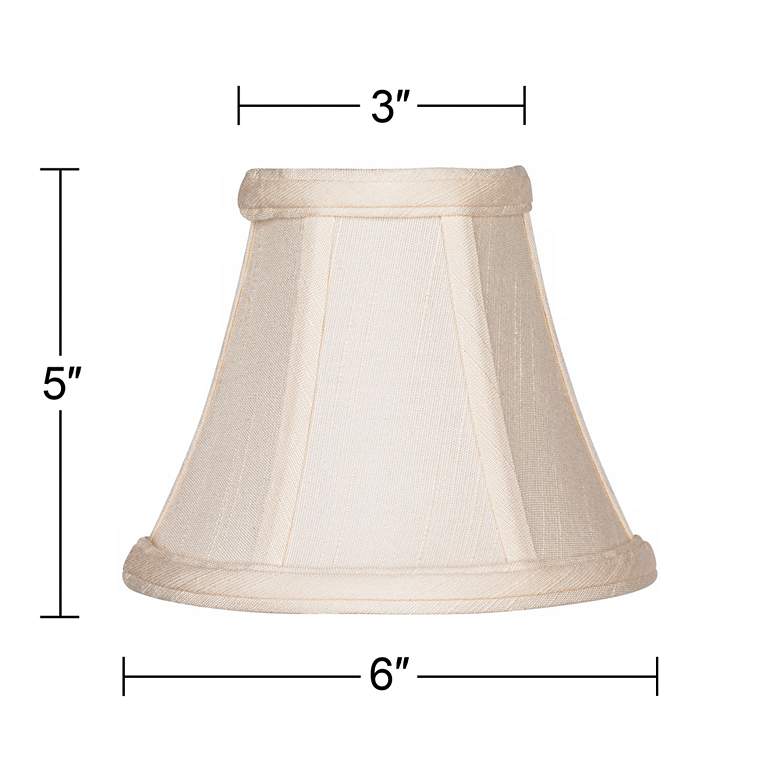 Image 5 Imperial Collection™ Creme Bell Shade 3x6x5 (Clip-On) more views