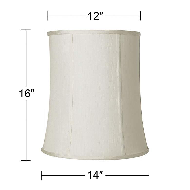 Image 6 Imperial Collection Creme Deep Drum Shade 12x14x16 (Spider) Set of 2 more views