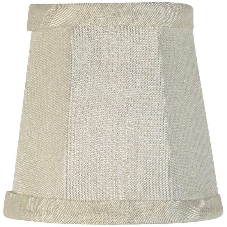 Image 3 Imperial Collection Creme Fabric Lamp Shades 3x4x4 (Clip-On) Set of 4 more views