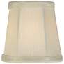 Imperial Collection Creme Fabric Lamp Shades 3x4x4 (Clip-On) Set of 4