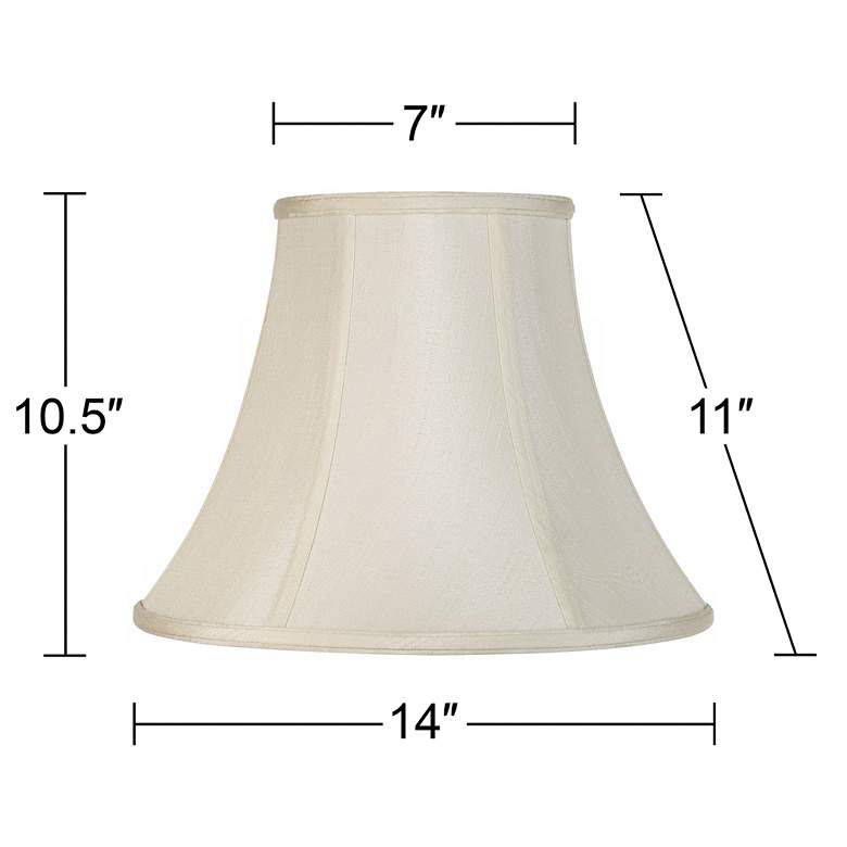 Image 6 Imperial Collection&#8482; Creme Lamp Shade 7x14x11 (Spider) more views