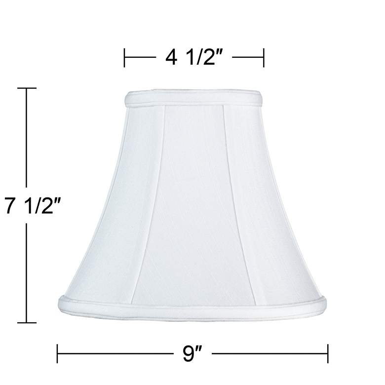 Image 5 Imperial Collection&#8482; White Bell Lamp Shade 4.5x9x8 (Spider) more views