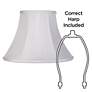 Imperial Collection White Bell Lamp Shade 6x12x9 (Spider)
