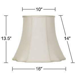 Image5 of Imperial Creme Bell Cut Corner Shade 10x16x14 (Spider) more views