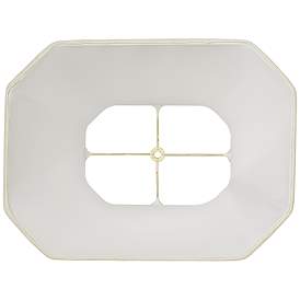 Image4 of Imperial Creme Rectangle Cut Corner Shade 10x16x13 (Spider) more views