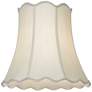 Imperial Creme Scallop Bell Lamp Shade 10x16x15 (Spider) Set of 2