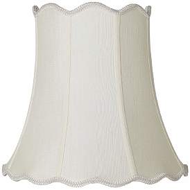Image1 of Imperial Creme Scallop Bell Lamp Shade 10x16x15 (Spider)