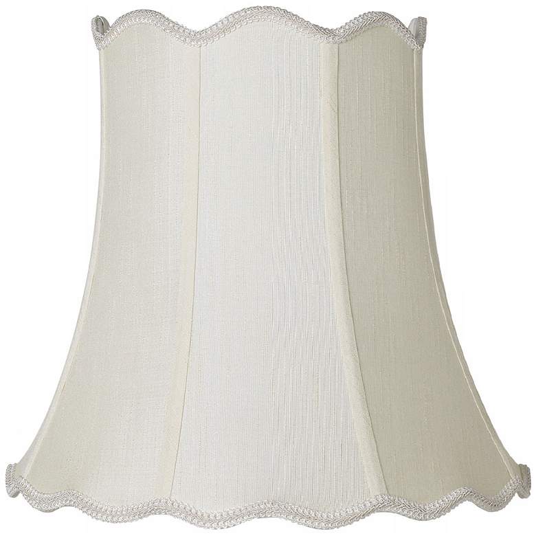 Image 1 Imperial Creme Scallop Bell Lamp Shade 10x16x15 (Spider)
