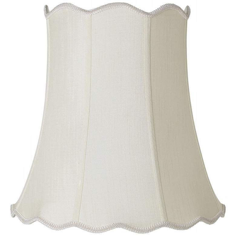 Image 1 Imperial Creme Scallop Bell Lamp Shade 12x18x18 (Spider)