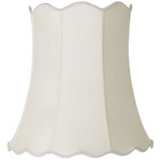 Imperial Creme Scallop Bell Lamp Shade 14x20x20 (Spider)