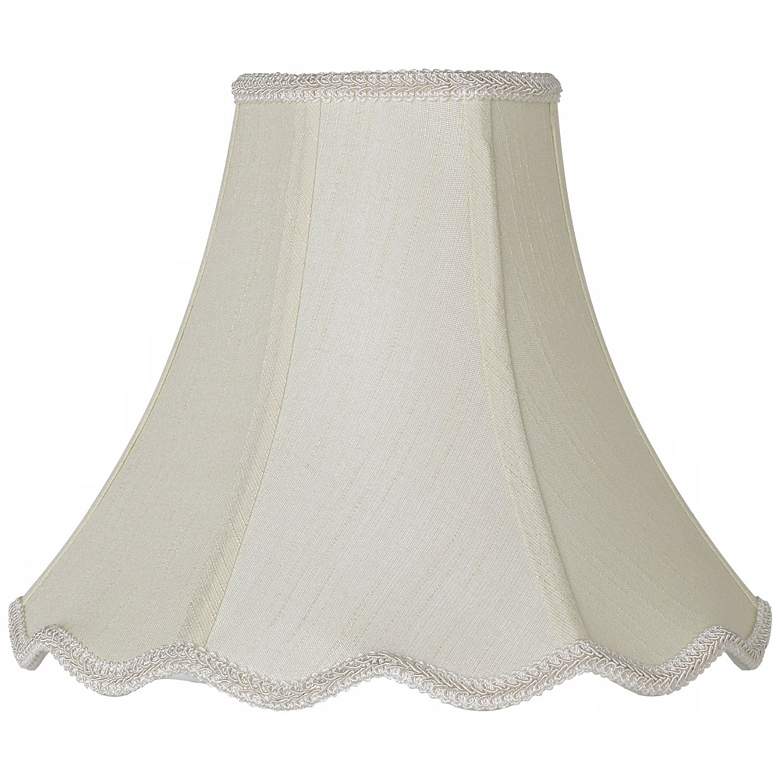 Image 1 Imperial Creme Scallop Bell Lamp Shade 5x12x10 (Spider)