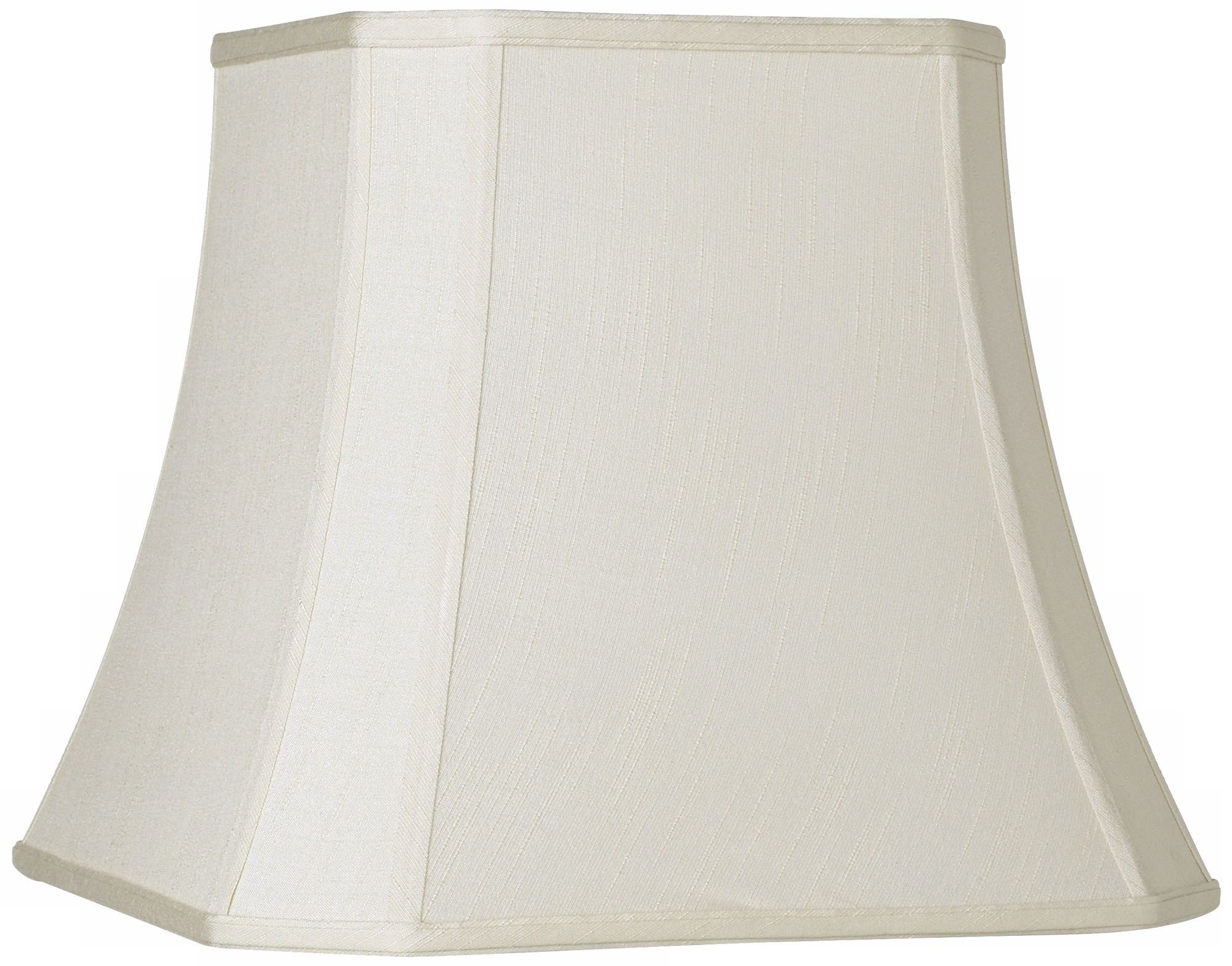 Square Lamp Shades Lamps Plus   Imperial Creme Square Cut Corner Shade 10 5x16x14 Spider  R2714 