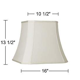 Image5 of Imperial Creme Square Cut Corner Shade 10.5x16x14 (Spider) more views