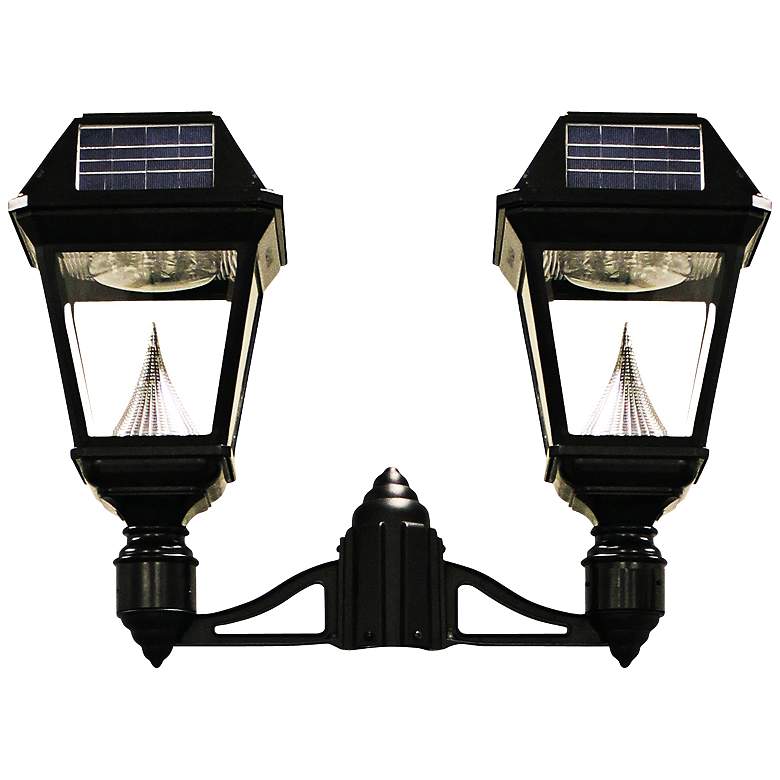 Image 1 Imperial II Double Head Solar Power LED Outdoor Post Mount