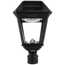 Imperial III 19 1/2&quot;H Black LED Commercial Solar Post Light