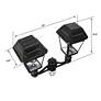 Thumbnail3 of Imperial III 21 1/2" High Black LED Solar Double Post Light more views
