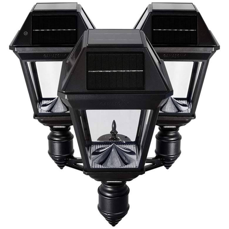 Image 3 Imperial III 21 1/2" High Black LED Solar Triple Post Light more views