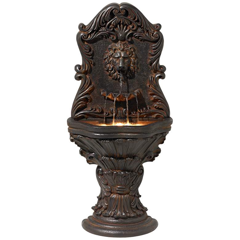 Image 2 Imperial Lion Acanthus 50 inch High Fountain with LED Light