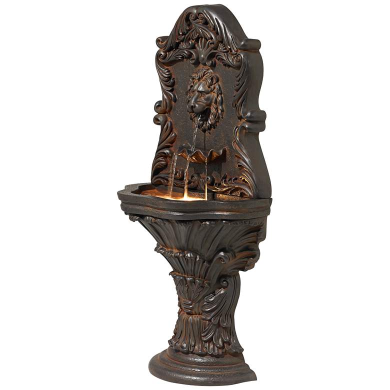 Image 5 Imperial Lion Acanthus 50 inch High Fountain with LED Light more views