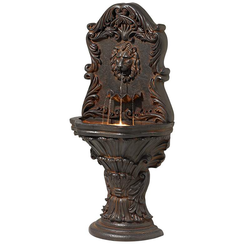Image 6 Imperial Lion Acanthus 50 inch High Fountain with LED Light more views