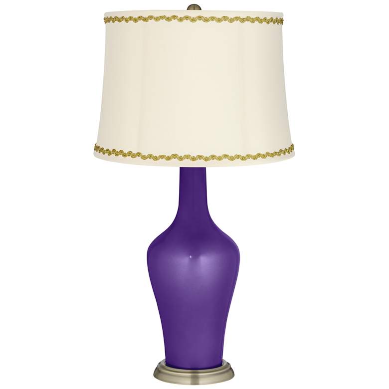 Image 1 Imperial Metallic Anya Table Lamp with Relaxed Wave Trim
