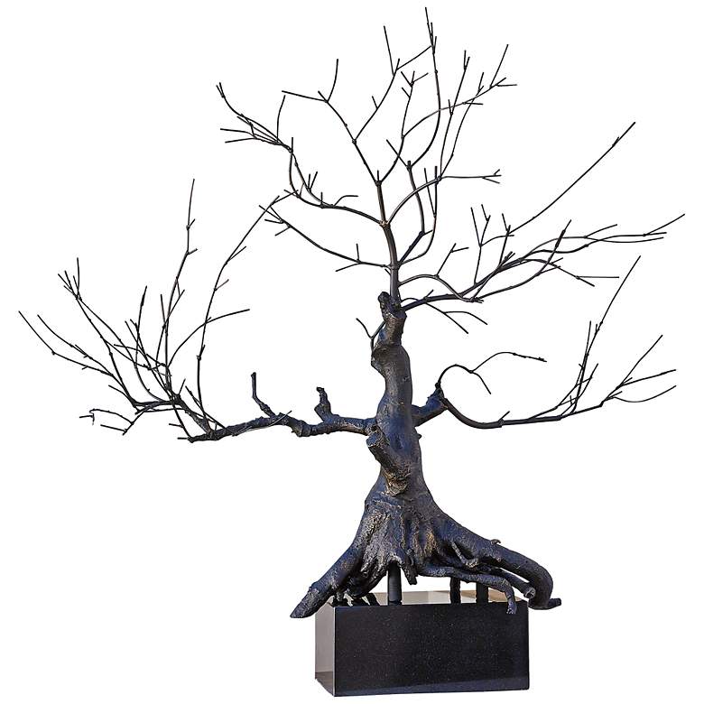 Image 1 Imperial Penzai Bronze 43" High Bonsai Tree Sculpture