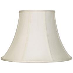 Imperial Shade Creme White Bell Lamp Shade 9x18x13 (Spider)