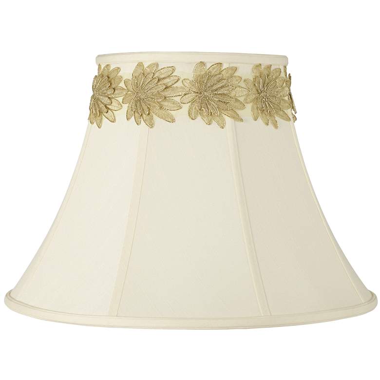 Image 1 Imperial Shade with Gold Flower Trim 9x18x13 (Spider)