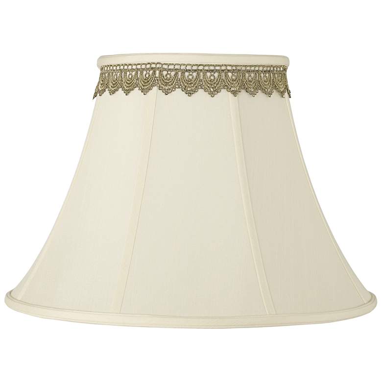 Image 1 Imperial Shade with Gold Lace Trim 9x18x13 (Spider)