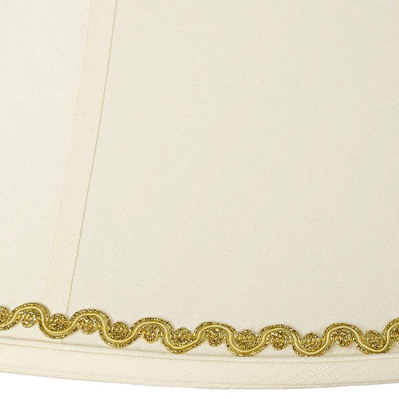 Image 2 Imperial Shade with Metallic Gold Wave Trim 9x18x13 (Spider) more views