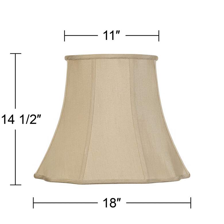 Imperial Taupe Curve Cut Corner Shade 11x18x15 (Spider) more views