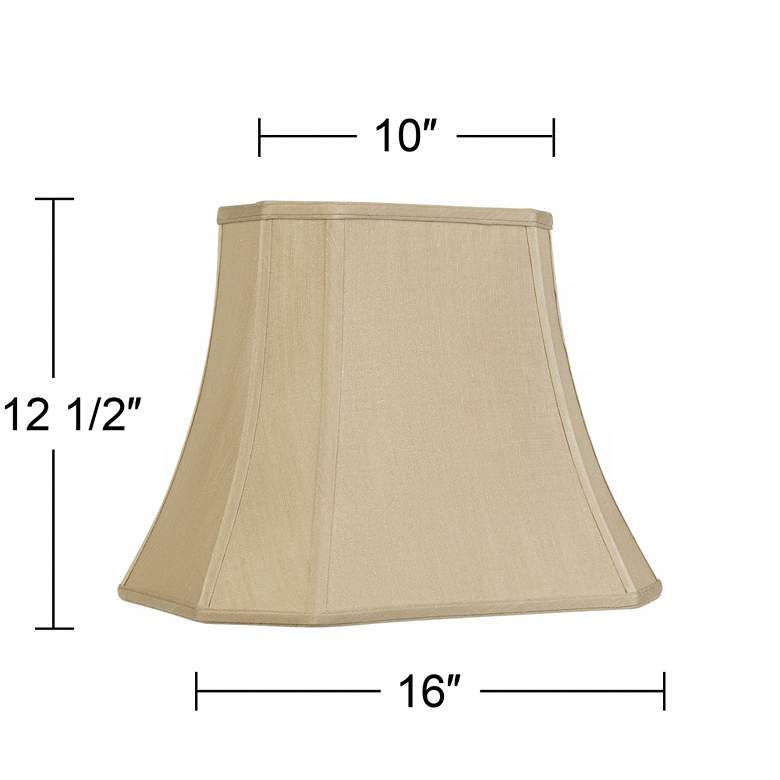 Image 5 Imperial Taupe Rectangle Cut Corner Shade 10x16x13 (Spider) more views