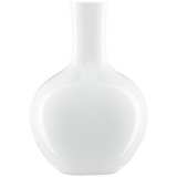 Imperial White 12 3/4&quot; High Gourd Porcelain Decorative Vase