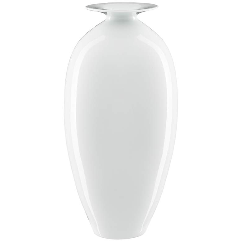 Image 1 Imperial White 17 1/2 inch High Tall Porcelain Decorative Vase