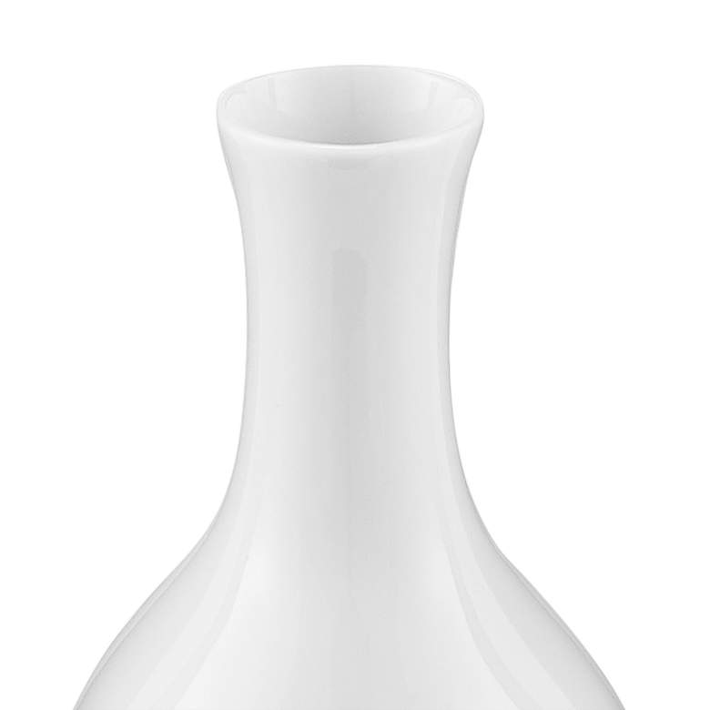 Imperial White 8&quot; High Porcelain Decorative Vases Set of 5 more views