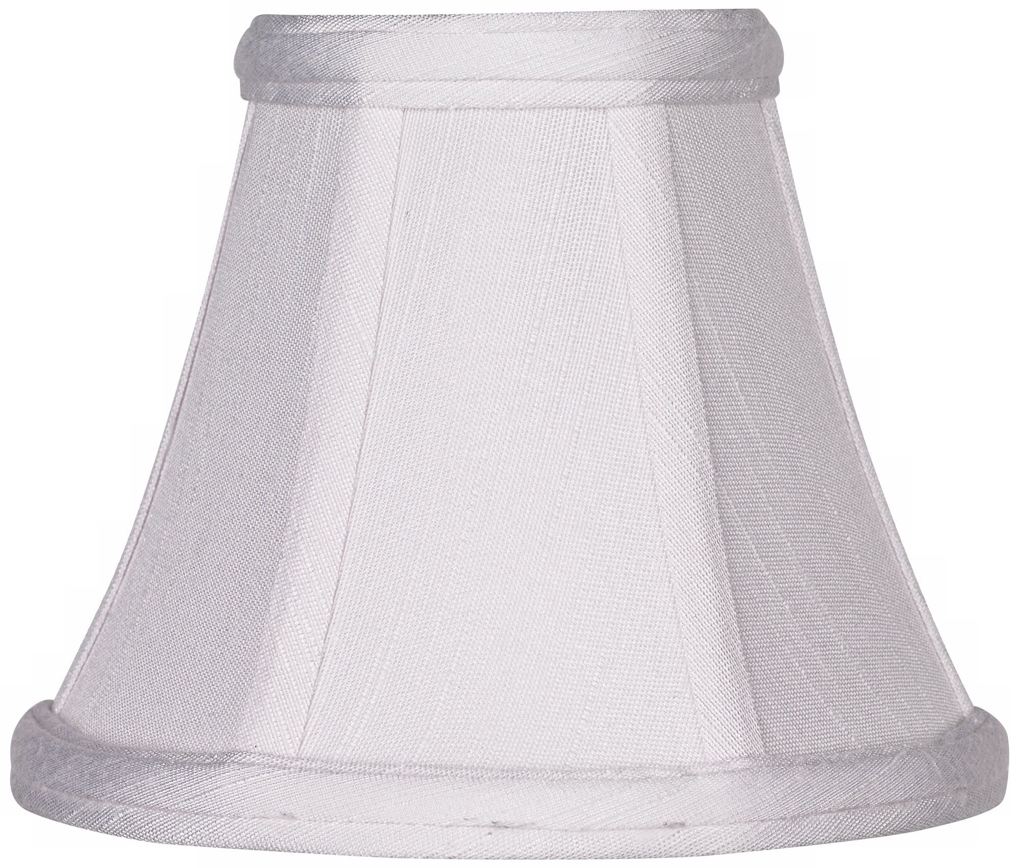 Imperial White Fabric Lamp Shade 3x6x5 (ClipOn) T4409 Lamps Plus