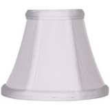 Imperial White Fabric Lamp Shade 3x6x5 (Clip-On)