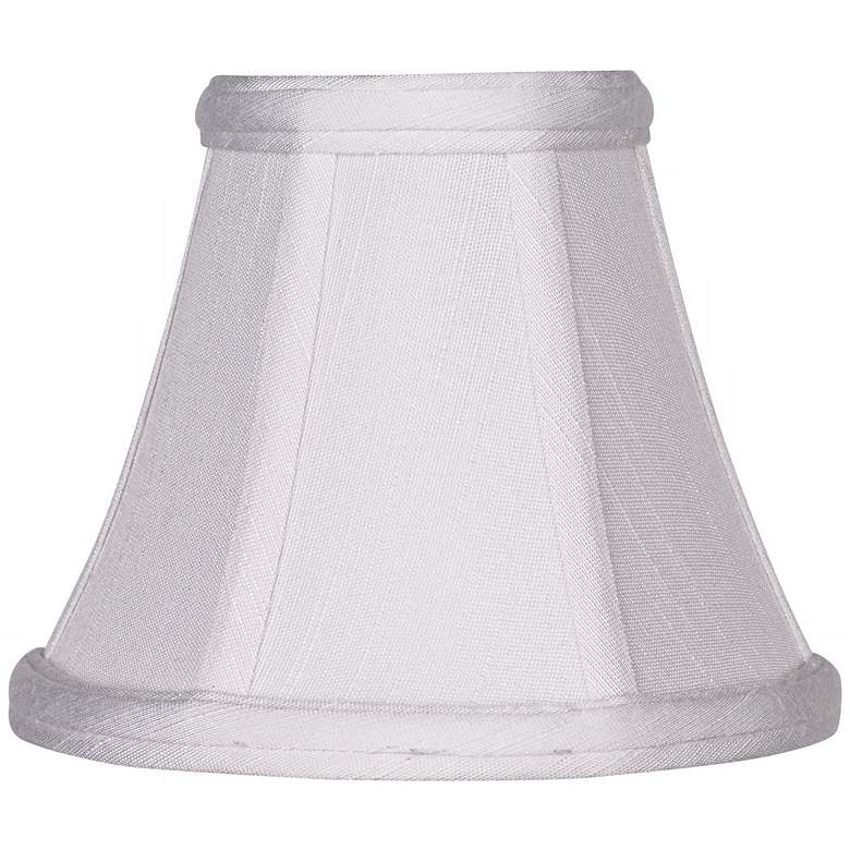 Image 1 Imperial White Fabric Lamp Shade 3x6x5 (Clip-On)