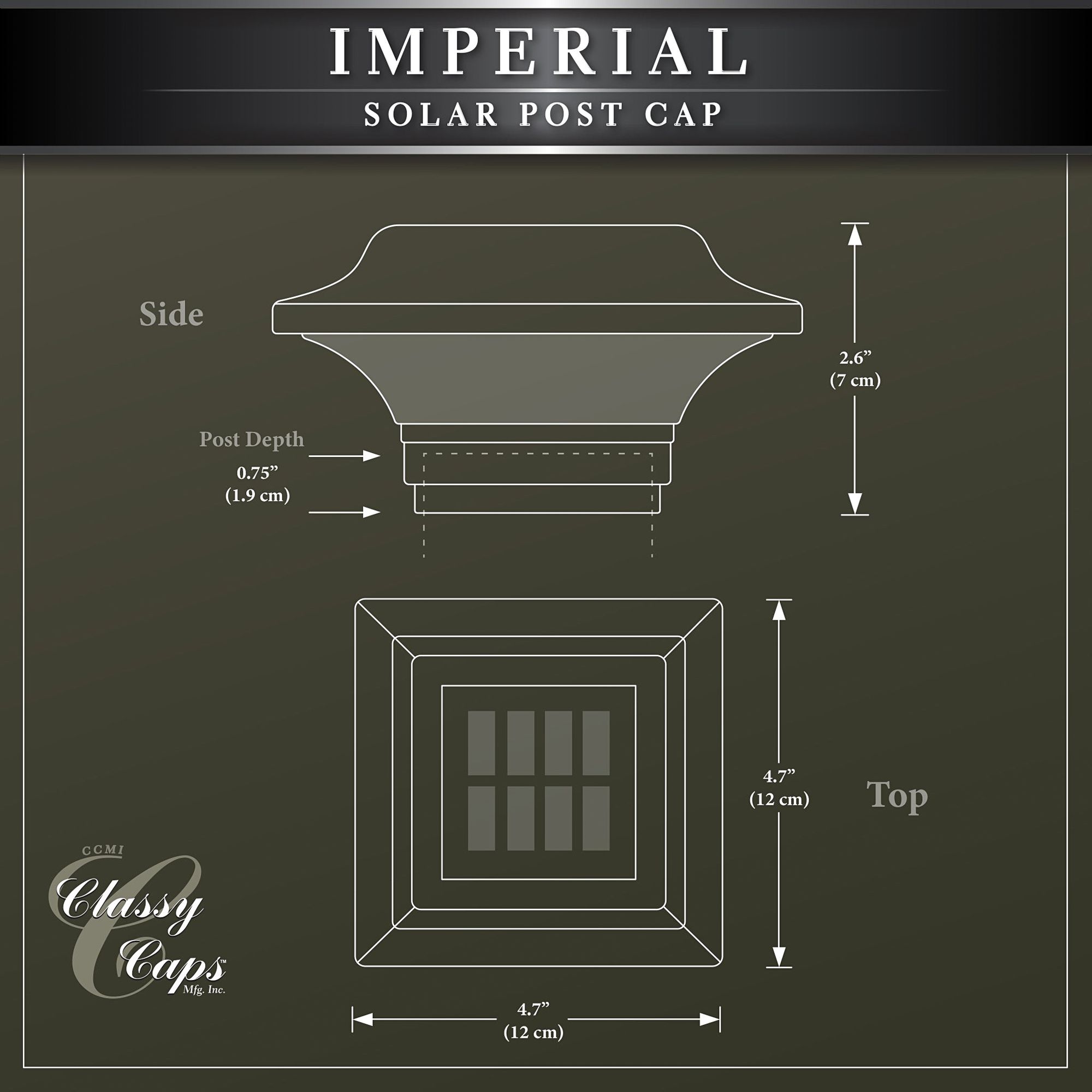 Watch A Video About the Imperial White Solar Powered LED Outdoor Post Cap