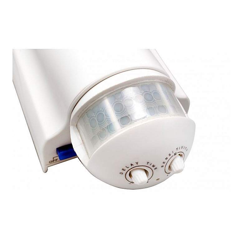 Image 2 Impex 14" High White Solar Hybrid LED Flood Spot Light more views