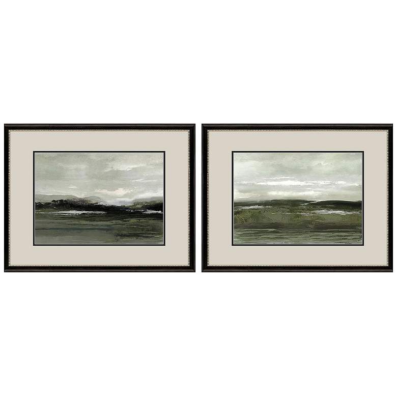 Image 1 Imposing Vista 33"W x 25"H Framed Art Set of 2