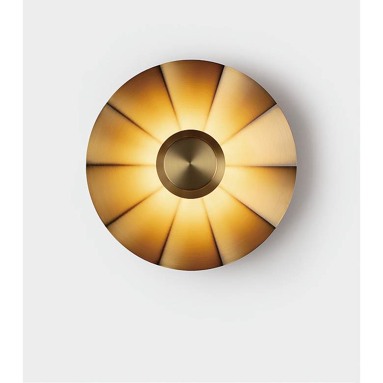 Image 4 Impression 19 3/4" High Antique Brass Wall Sconce more views