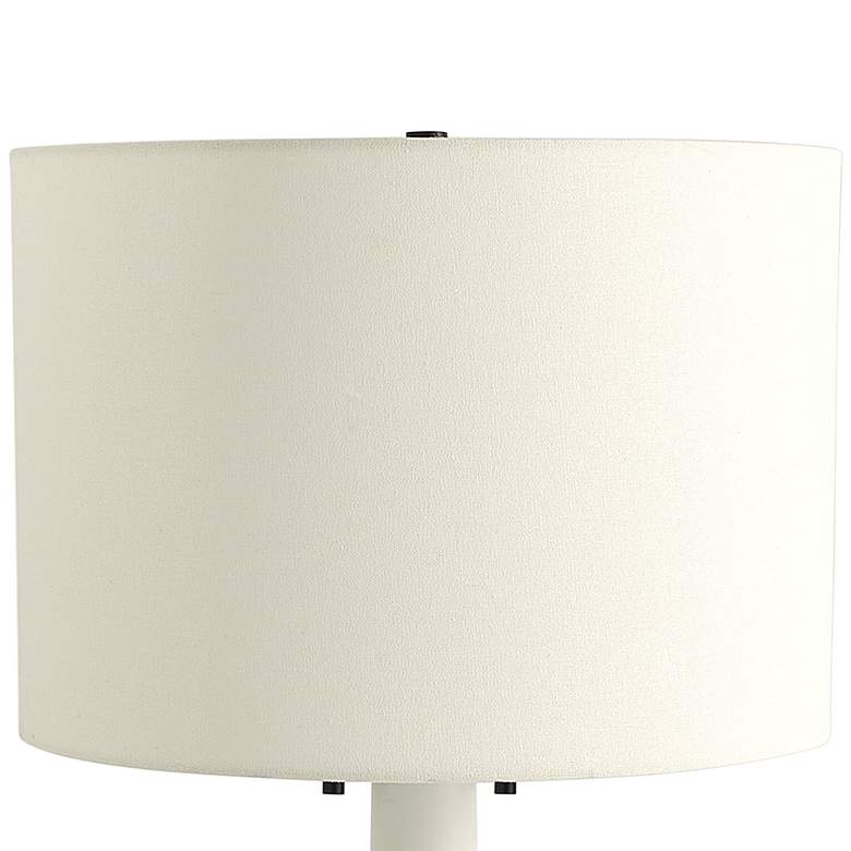 Image 2 Impression Matte White Ceramic Table Lamp more views