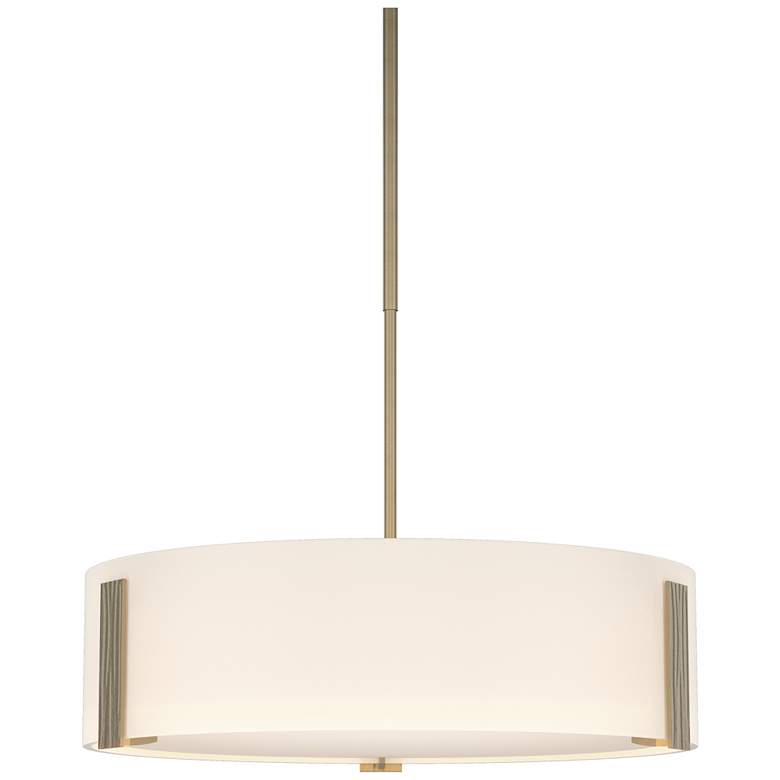 Image 1 Impressions 18.4" Wide Soft Gold Pendant With Opal Glass Shade