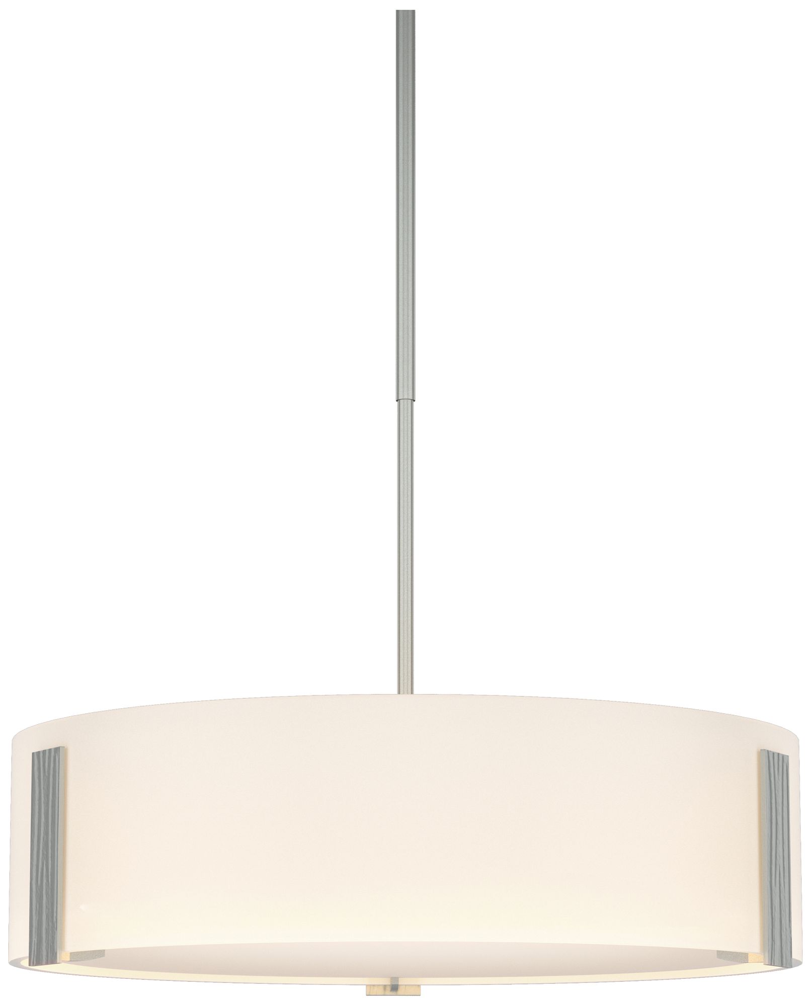 Impressions 18" Wide 3-Light Vintage Platinum Pendant w/ Opal Glass