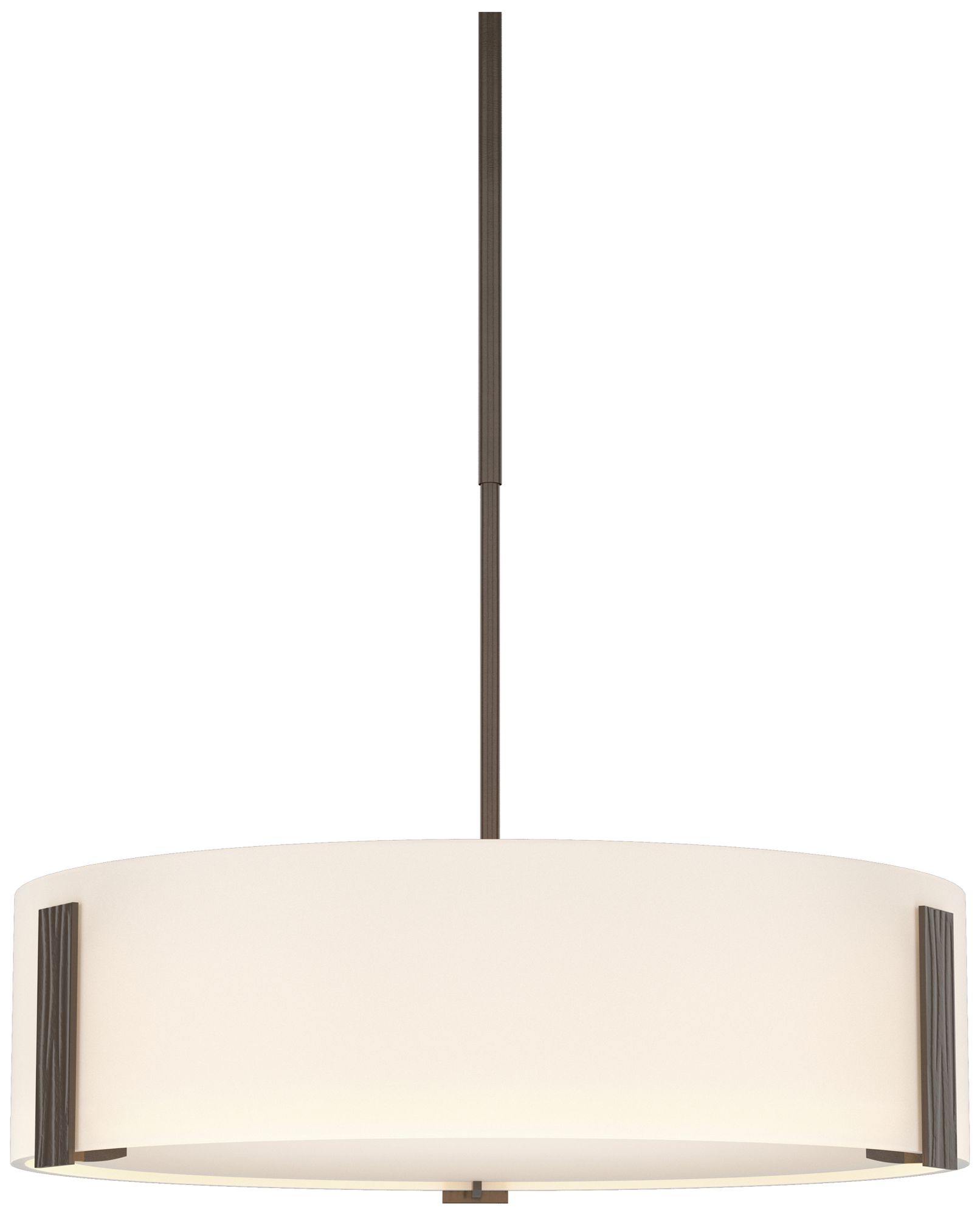 Impressions 18" Wide 3-Light Bronze Pendant w/ Opal Glass - Made to Order