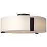Impressions Large Semi-Flush - Black Finish - Opal Glass