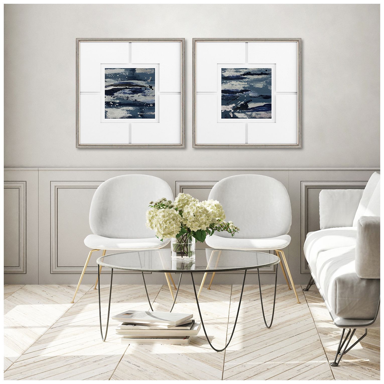 Image 4 Imprint I 25"W x 25"H Framed Art Set of 2 more views