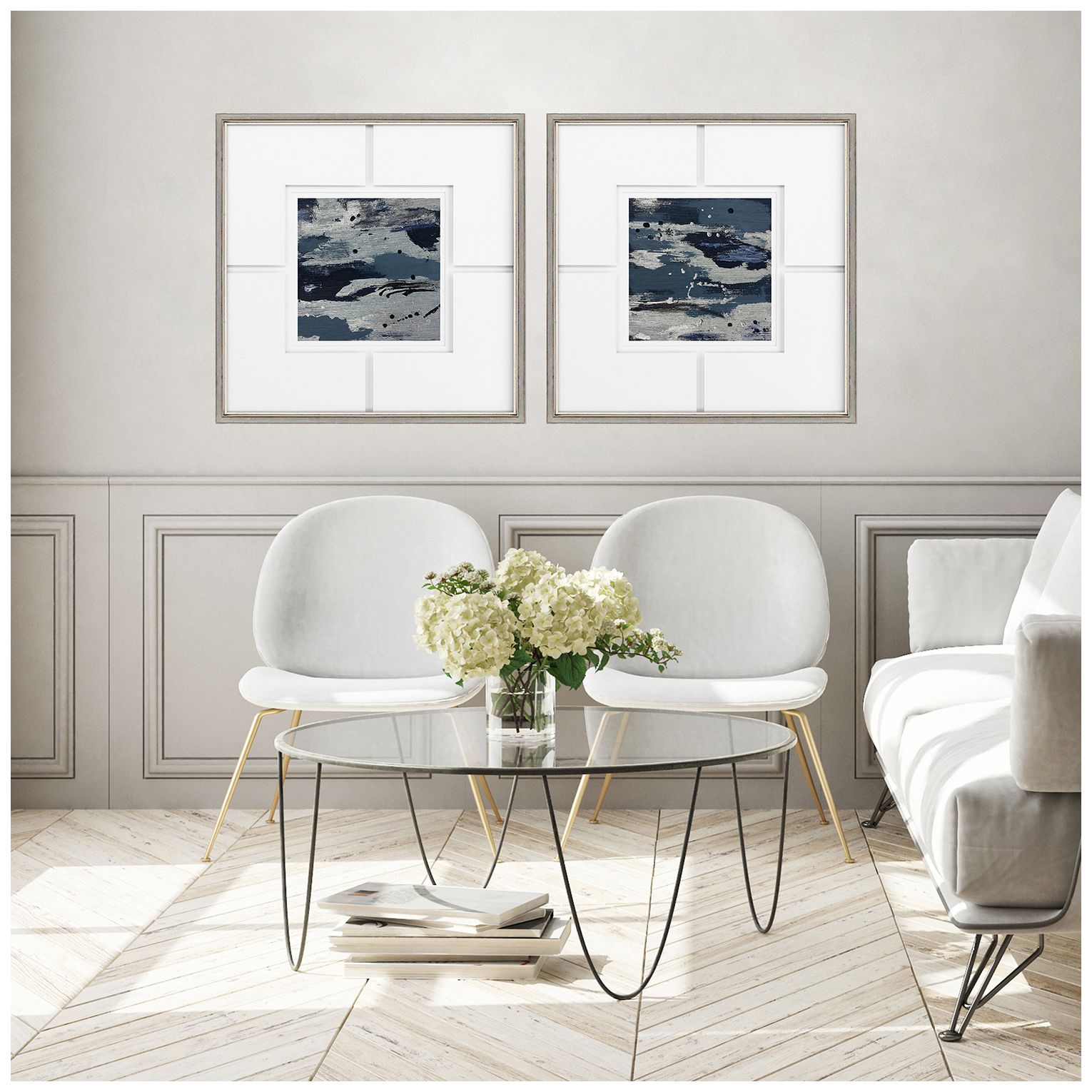 Image 4 Imprint II 25"W x 25"H Framed Art Set of 2 more views